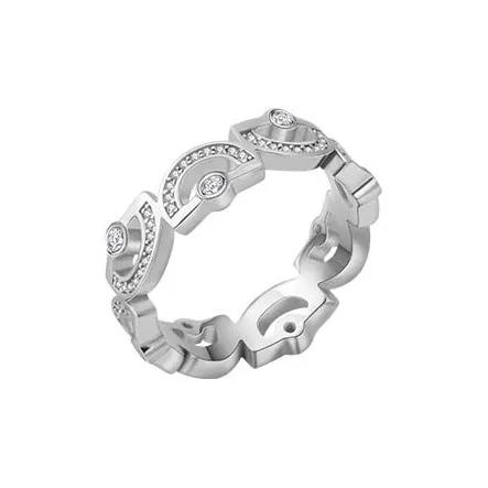Bi disc 925 Sterling Silver 18K Gold Plated Rings Women's Silver