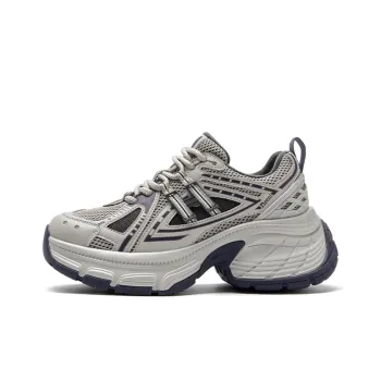 JOSINY JOSINY Height Increasing Warmth Low Top Chunky Sneakers Women's Gray Blue