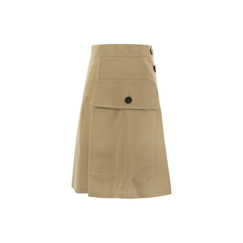WEEKEND MaxMara Zebio Button Detailed Mini Skirt-2