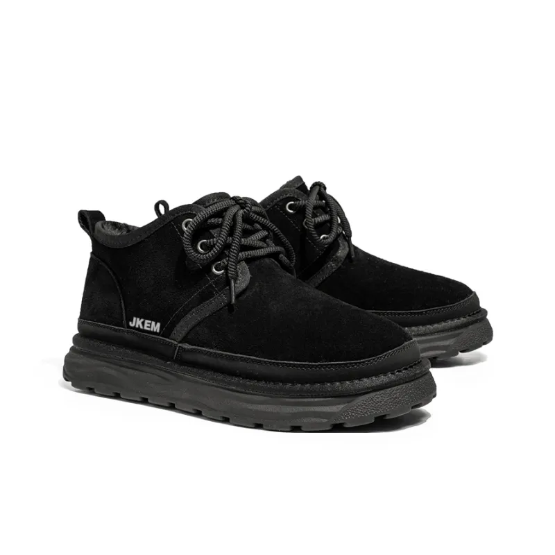 JKEM Abrasion Resistant Cushioning Slip Resistant Short Snow Boots Unisex-1