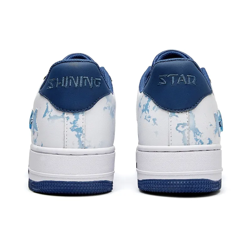 VOIT Skateboard Shoes Unisex Low Top White/Ocean Blue-5