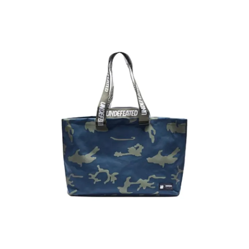 UNDEFEATED Fabric Tote Bag Shopping Bag Shoulder Bags Men's Marine Camouflage/Black-0
