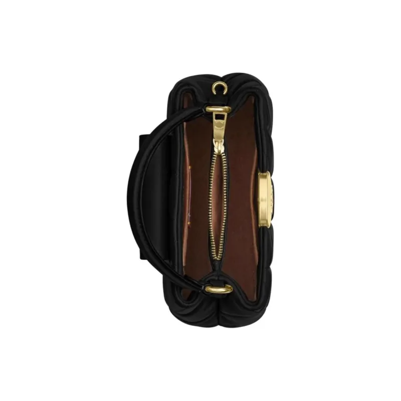 COACH Eliza Sheepskin Shoulder Bag Crossbody Bag Handbag Mini Women's Black-2