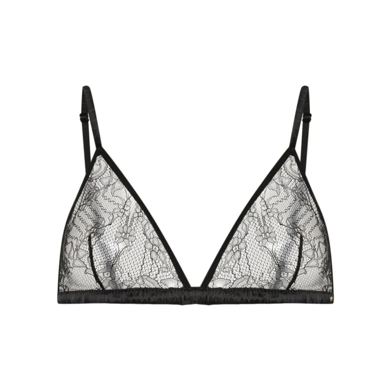 Anine Bing Maddy Lace Triangle Bra-0