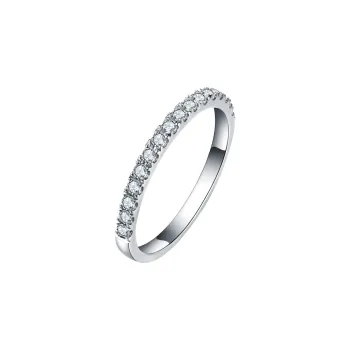 WUMZK 925 Silver Moissan Rings Women's