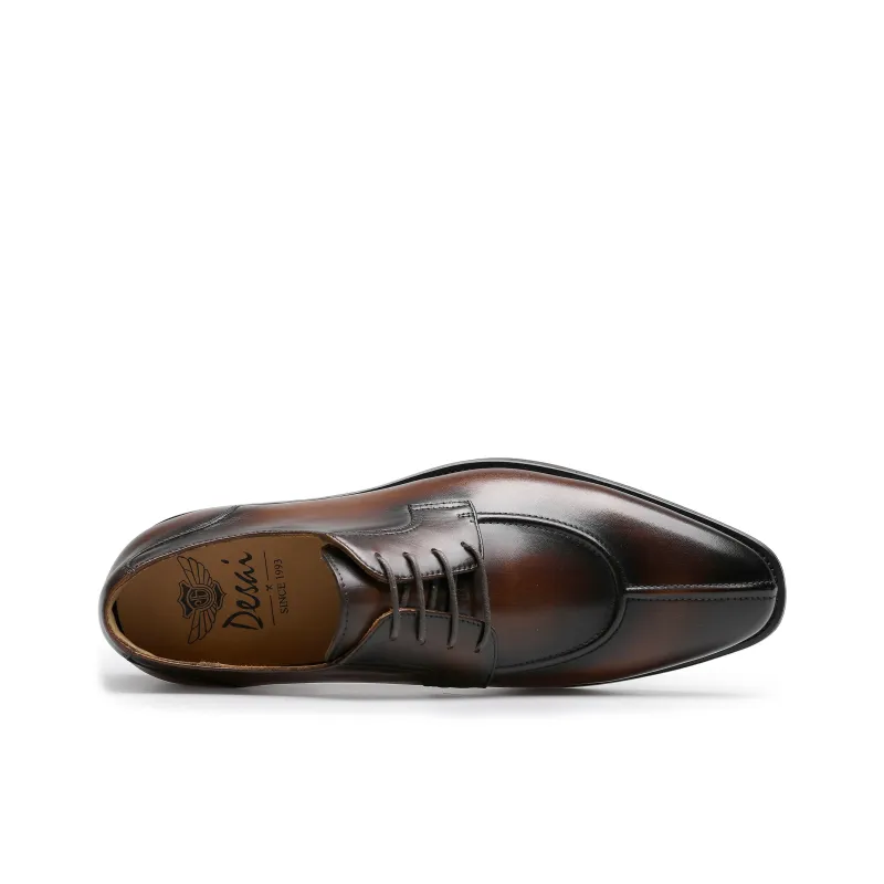 Desai Dress Shoes Men Low Top Black, Brown-7