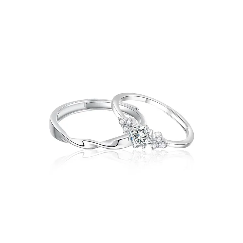 FOREVER MELODY Sterling Silver Rings Unisex-0