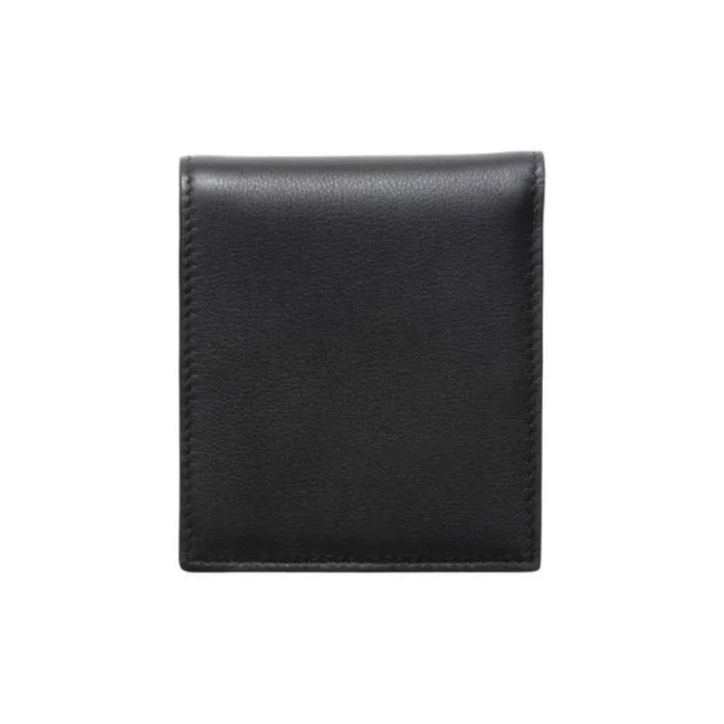 PRADA Calfskin Wallet Men's Black-1