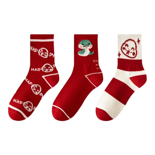 AOKANG Mid-Calf Socks Women's 3 Pack