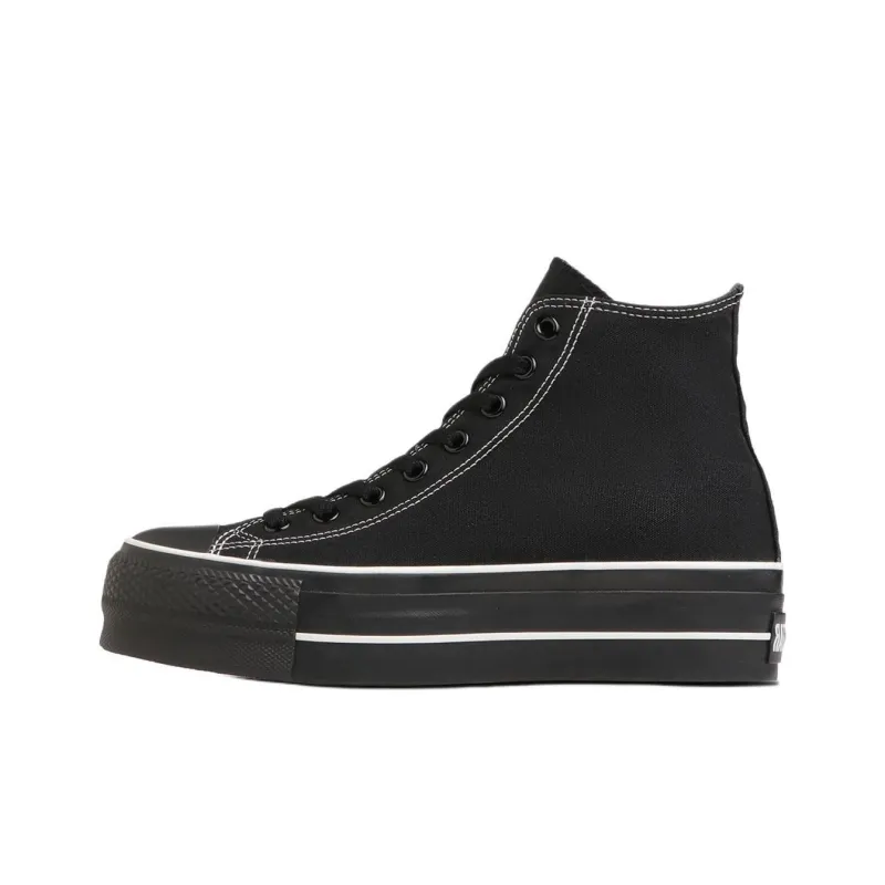 Converse All Star Anti Slip Wear Resistant High Top Canvas Shoes Unisex Black-0