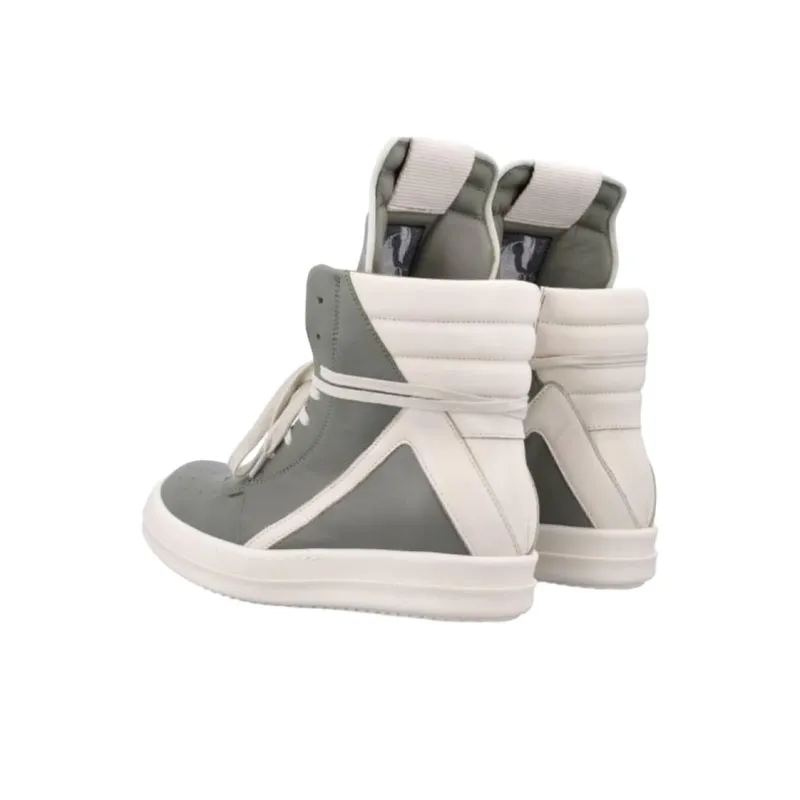 RICK OWENS/RO High Top Skateboard Shoes Women's Green-3