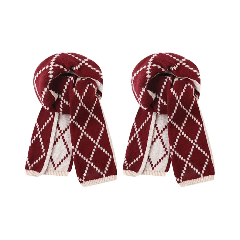 Yalu Polyester Knit Scarves Unisex Gift Box Set-8