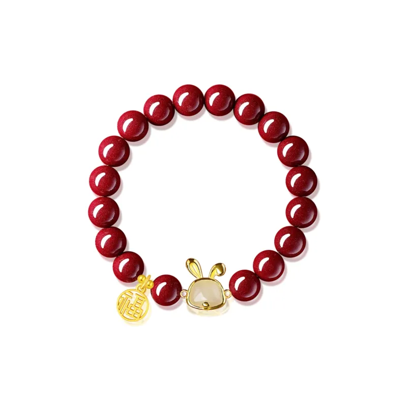 Moon Jewelry Cinnabar Bracelets Unisex-59