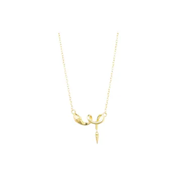 ZURY S925 Silver Collarbone Chain Necklace Women's Gold Versatile Accessories Gift