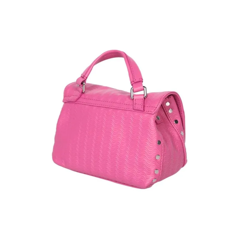 Zanellato Calfskin Shoulder Bag, Crossbody Bag, Handbag Women's Pink-1