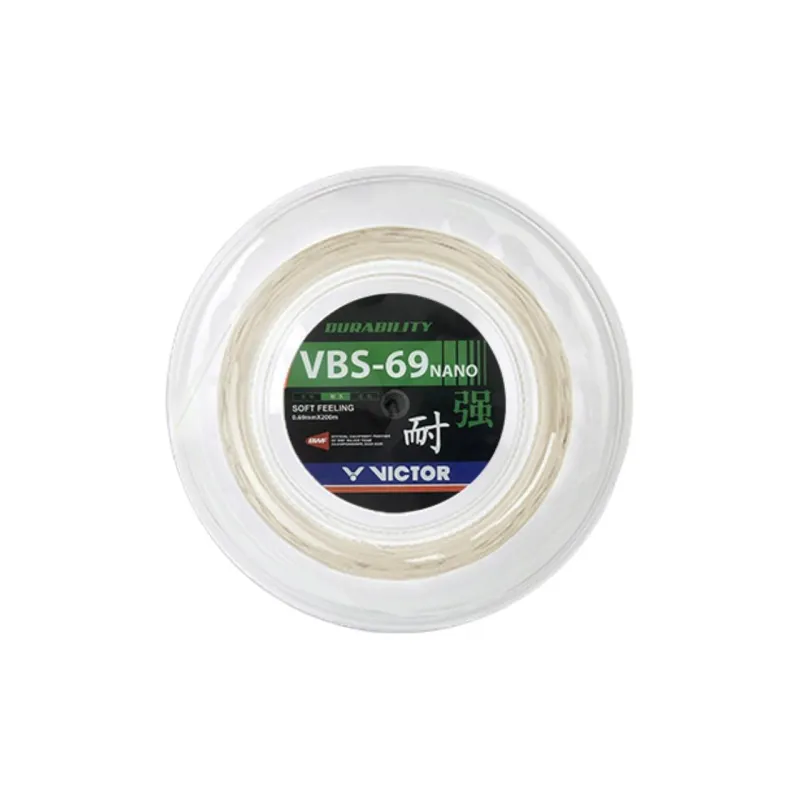 VICTOR Stretchable And Durable Badminton Racket Strings Ball Court Unisex 200m* 0.69mm-0