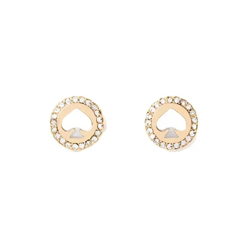 Kate Spade Copper Stud Earrings Women's Gold/Transparent/Rose Gold