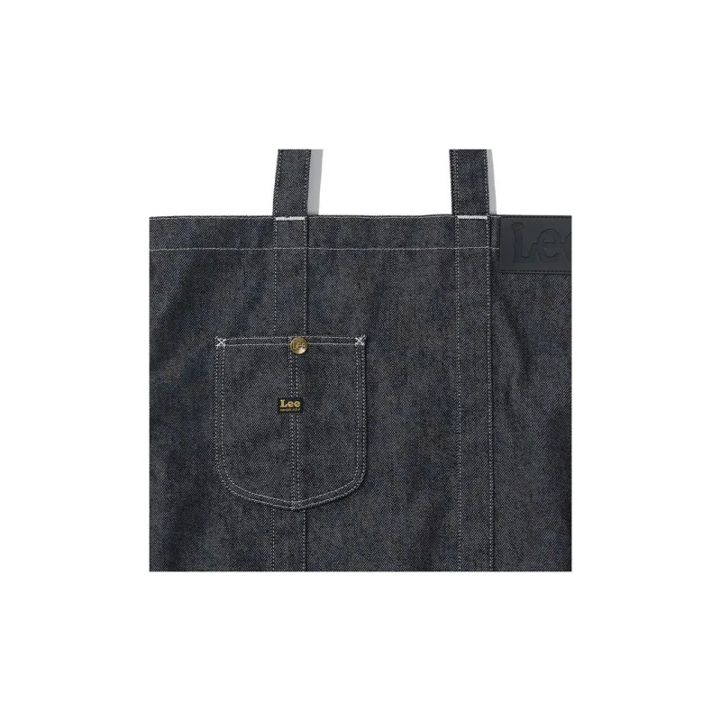 Lee Cotton Tote Bag Shopping Bag Eco Bag Shoulder Bag Regular Unisex Black-2