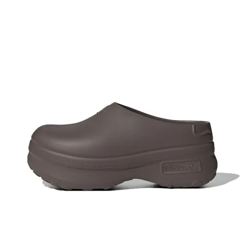adidas originals Adilette Clog Plush Brown Women's