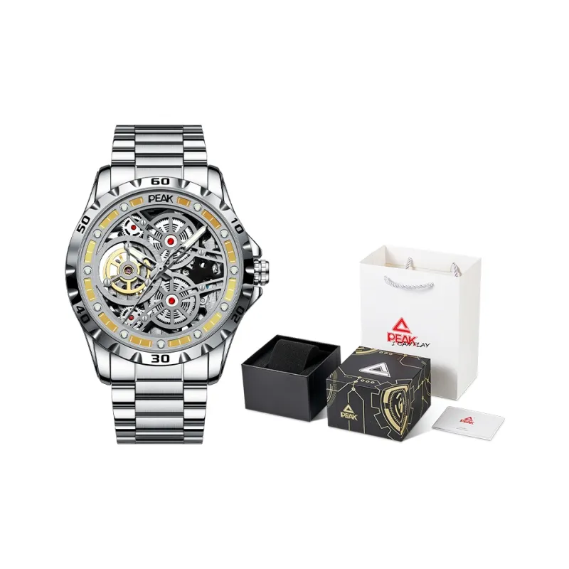 PEAK Pioneer Collection Gift Box Set Automatic Mechanical Movement Watch Men's Watches Cut-Out Dial-20