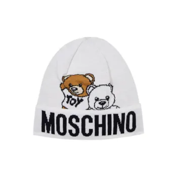 MOSCHINO Wool Beanies Women's White