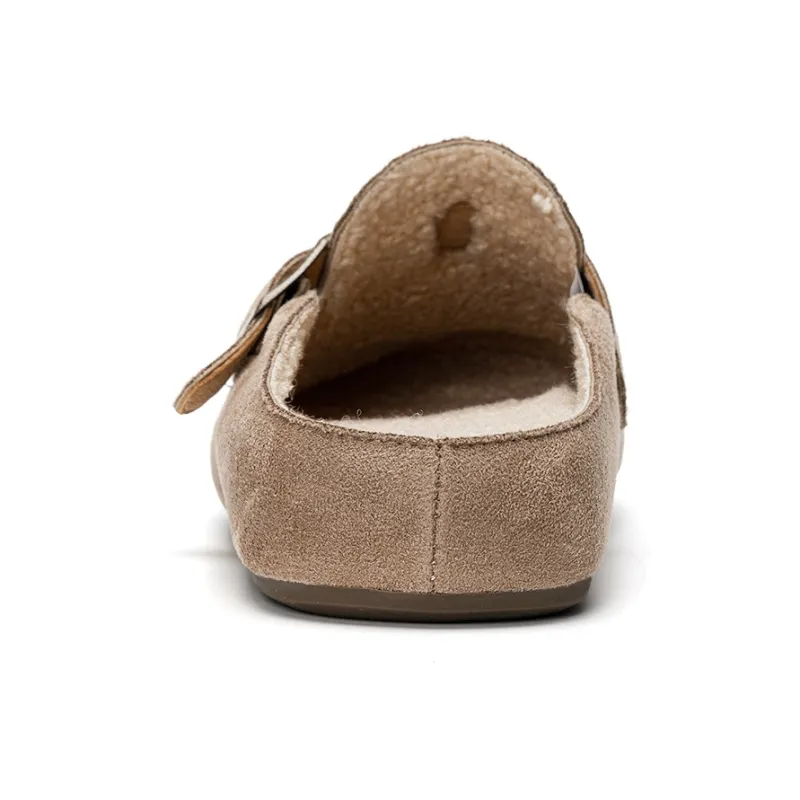 EXULL Q Wrap toe Slippers Women's Mocha-2