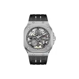Stainless Steel Case Black Dial