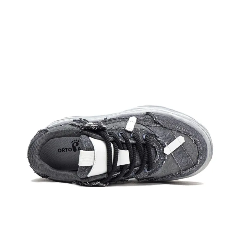 Year By Year Low Top Skateboard Shoes Men's Gray-5