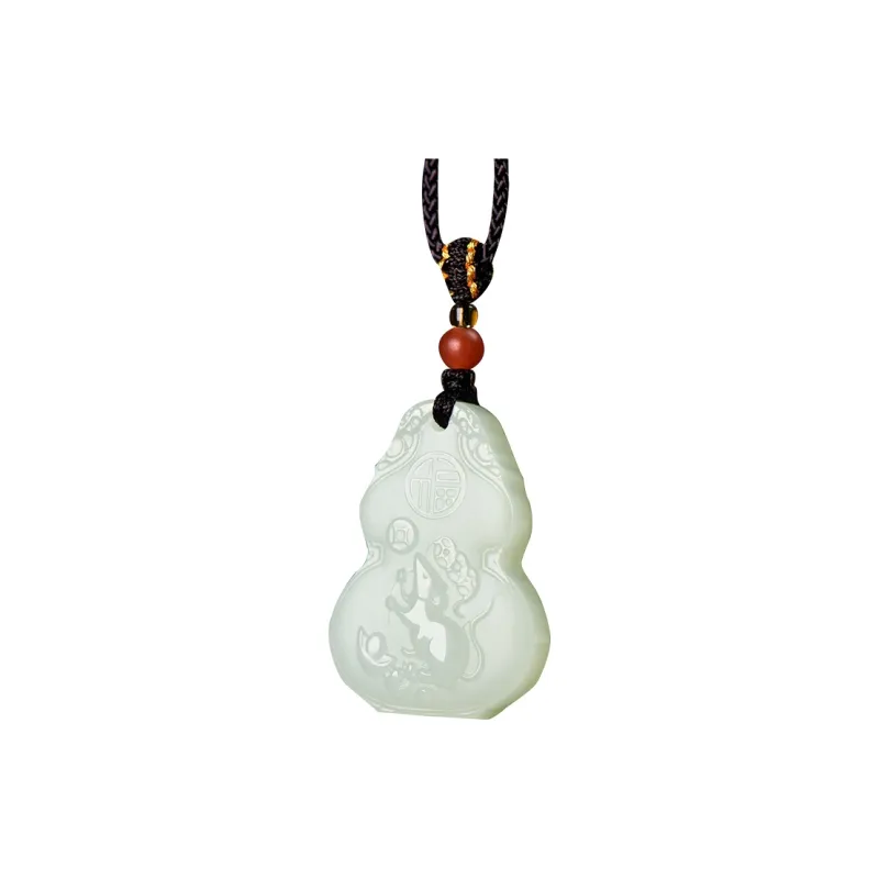 KUNYUYAO Hetian Jade Pendants White Jade Unisex-0