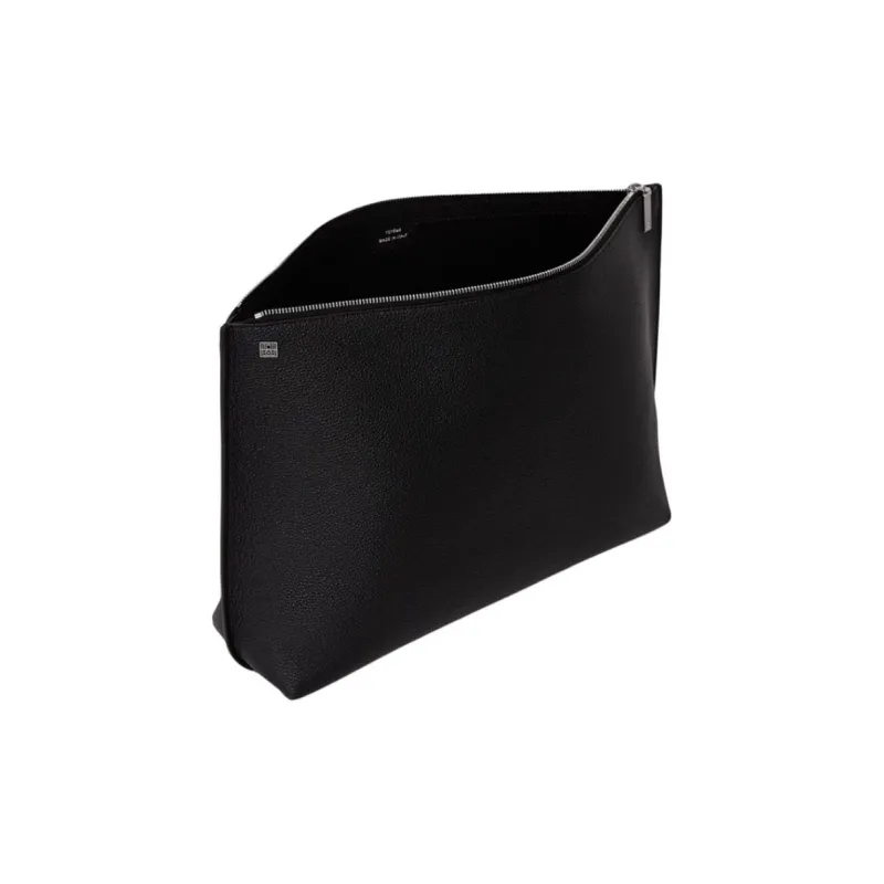 TOTEME Cow Leather Clutch Large Size Women's Black-2