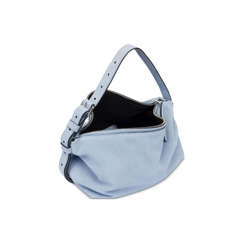MOSCHINO Tie Me Suede Shoulder Bag-2