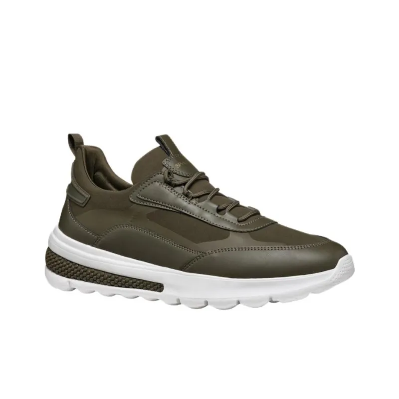 GEOX Spherica Actif Wear-Resistant Low-Top Casual Shoes Men's Army Green-2