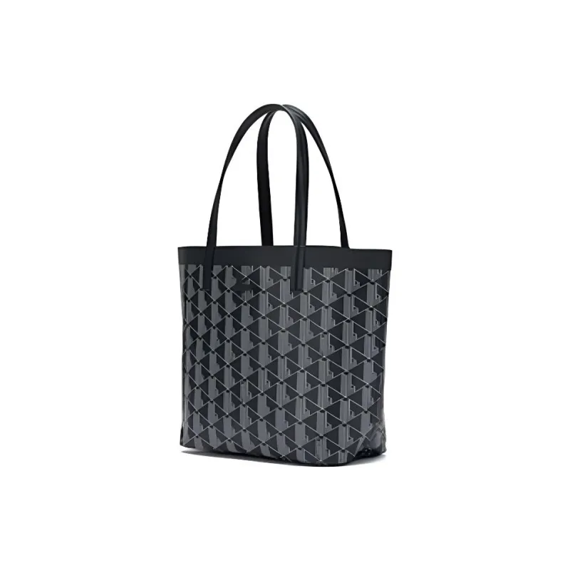 LACOSTE PVC Tote Bag Shopping Bag Handbag Small Size Women's Dark Green-1