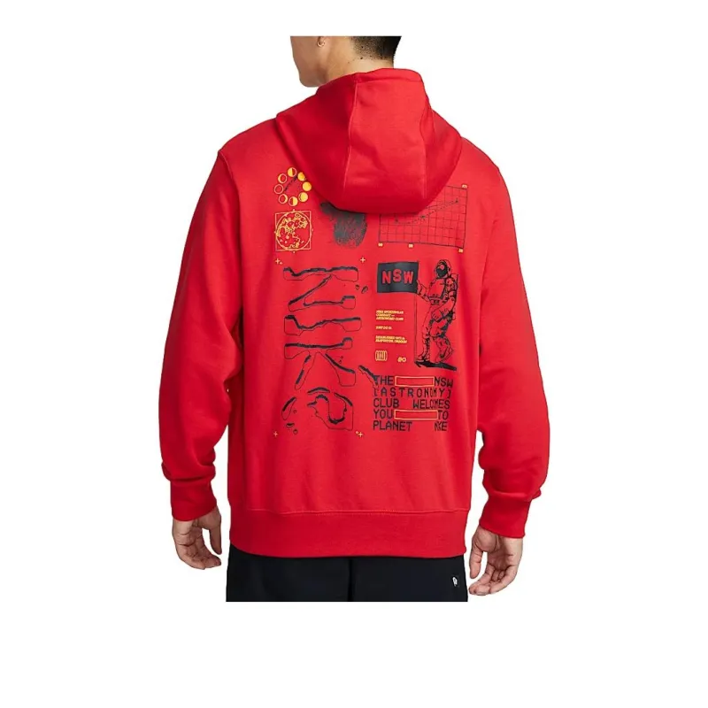 Nike Club FW24 Sweatshirt Men's University Red/Black-1