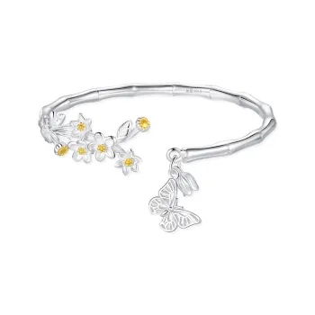 OSSINMI S999 Fine Silver Bangles Women's