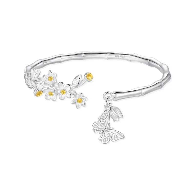 OSSINMI S999 Fine Silver Bangles Women's-0