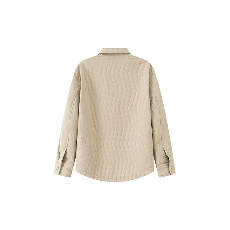 CAISEDI Jackets Coats Men's Apricot-1