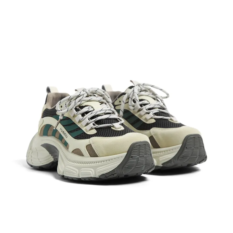 HUANQIU Cushioning Anti-Slip And Wear-Resistant Low-Top Chunky Sneakers Women's-3