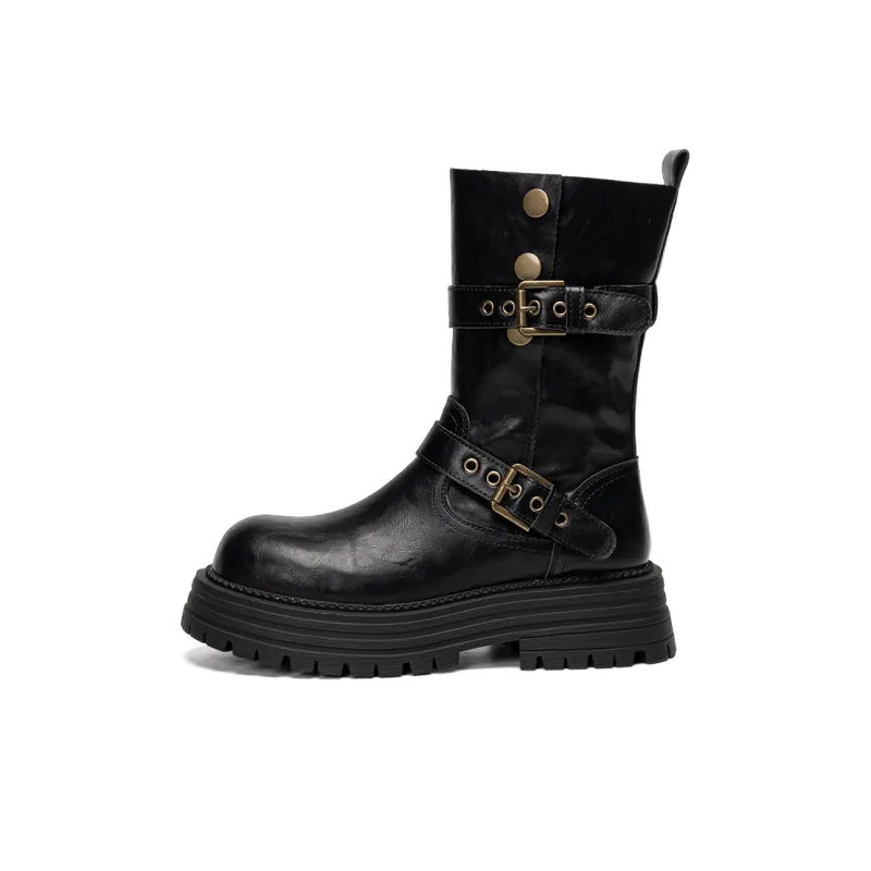 EXULL Q Ankle Boots 5cm Women's Black-0