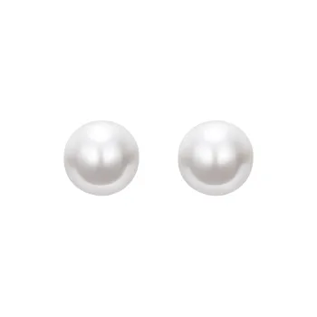 GAONAS 925 Silver Imitation Pearl Stud Earrings Women's