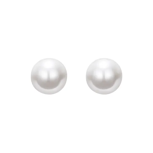 GAONAS 925 Silver Imitation Pearl Stud Earrings Women's