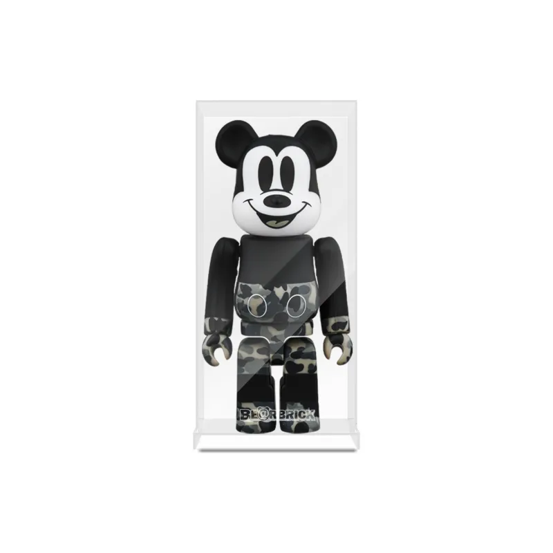 LIGHT YOUR BRICKS Compatibility 400% Building Blocks Bear Display Case Bearbrick Storage Box Model Accessories-2