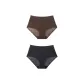 [2 Pack]Chestnut Brown+Black