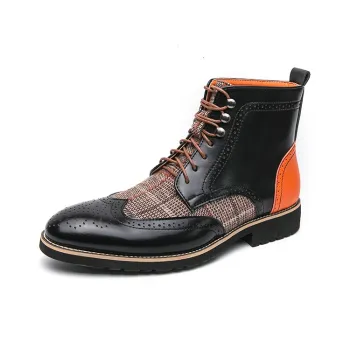 Jerden Smith Work Boots Men High Top Black \ Brown