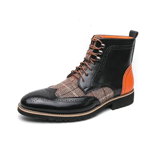 Jerden Smith Breaking Boots Men High Top Black \ Brown