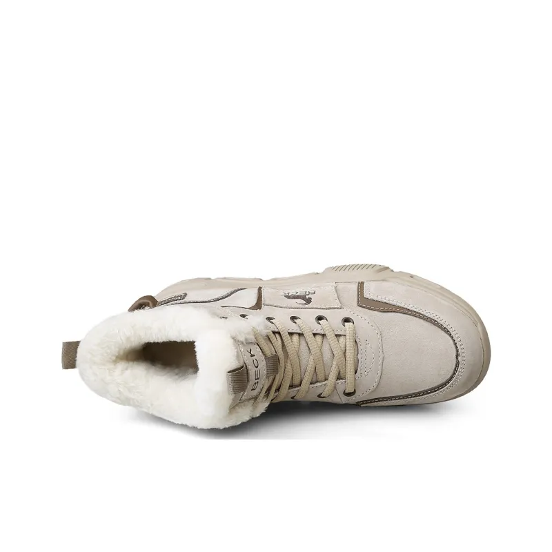 BECK Snow Boots Men Gray, Sand-9