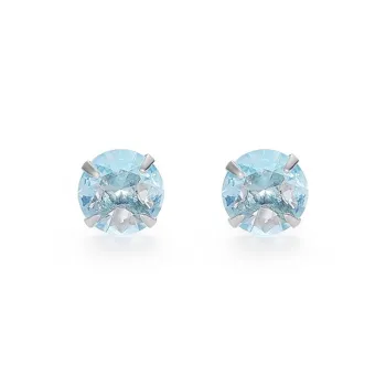 JOLLY NOTE Sterling Silver Stud Earrings Women's Good Luck