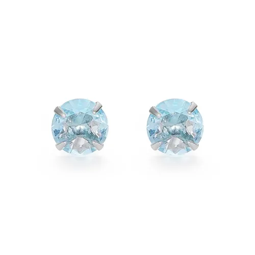 JOLLY NOTE Sterling Silver Stud Earrings Women's Good Luck
