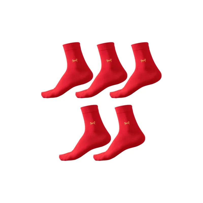 MIIOW Lucky Zodiac Year Collection Trendy Party Collection Mid Calf Socks Unisex Combo Set-8