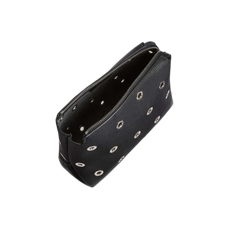 KHAITE Litchi Grain Calfskin Clutch Women's Black-3